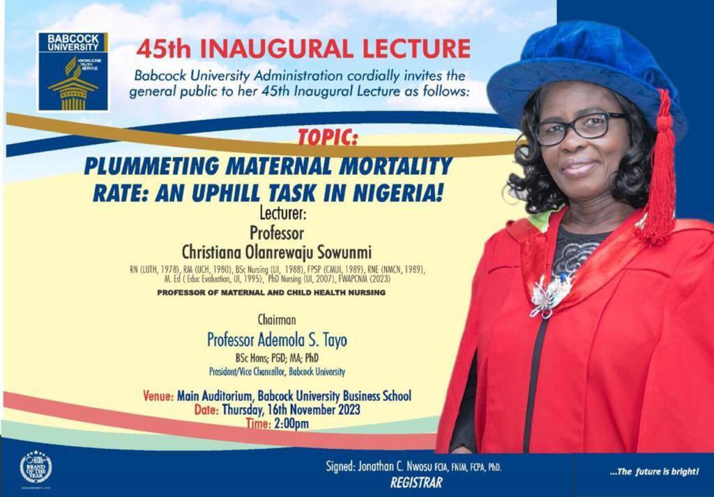 45th Inaugural Lecture